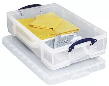 Een Really Useful Box opbergdoos 33 liter, transparant koop je bij ShopXPress