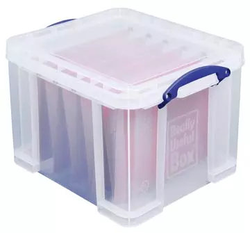 Een Really Useful Box opbergdoos35 liter, transparant koop je bij ShopXPress