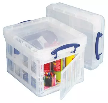 Een Really Useful Box opbergdoos 35 liter opvouwbaar, transparant koop je bij ShopXPress