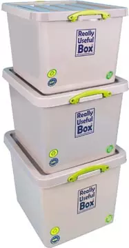 Een Really Useful Box Recycled opbergdoos 60 l, nestbaar, grijs koop je bij ShopXPress