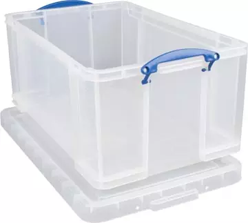 Een Really Useful Box opbergdoos 64 liter, transparant koop je bij ShopXPress