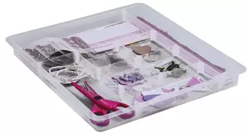 Een Really Useful Box, divider met 8 vakjes voor 7 l, transparant koop je bij ShopXPress