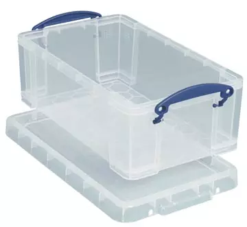 Een Really Useful Box opbergdoos 9 liter, transparant koop je bij ShopXPress