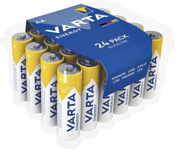 Een Varta batterij Energy AA, pak van 24 stuks koop je bij Supplierz BV