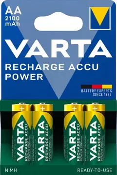 Een Varta oplaadbare batterij Accu Power AA, blister van 4 stuks koop je bij ShopXPress