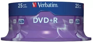 Een Verbatim DVD recordable DVD+R, spindel van 25 stuks koop je bij ShopXPress