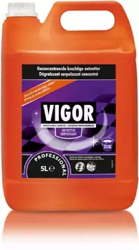 Een Vigor geconcentreerde ontvetter, flacon van 5 liter koop je bij ShopXPress