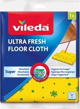 Een Vileda dweil Ultra fresh, ft 50 x 60 cm, geel, pak van 2 stuks koop je bij ShopXPress