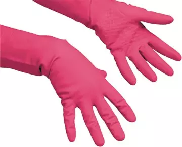 Een Vileda handschoenen Multi Purpose, latex, large, rood koop je bij ShopXPress