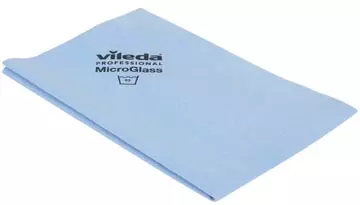 Een Vileda microvezeldoek MicroGlass, blauw, pak van 3 stuks koop je bij ShopXPress