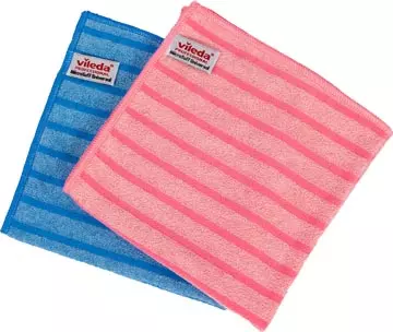 Een Vileda microvezeldoek Microtuff Universal, pak van 10 stuks, blauw koop je bij ShopXPress