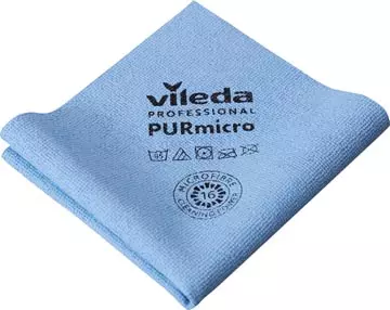 Een Vileda microvezeldoek Purmicro Active, pak van 5 stuks, blauw koop je bij ShopXPress