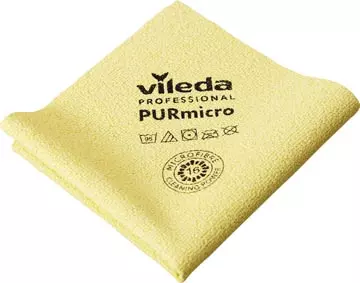 Een Vileda microvezeldoek Purmicro Active, pak van 5 stuks, geel koop je bij ShopXPress