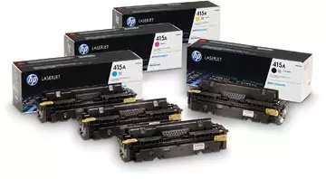 Een HP toner 415A, 2.100 pagina's, OEM W2031A, cyaan koop je bij ShopXPress