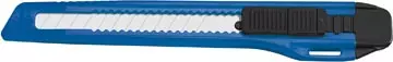 Een Westcott office cutter, 9mm, zwart/blauw, op blister koop je bij ShopXPress