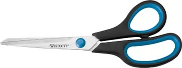 Een Westcott schaar Softgrip 20,4 cm, asymmetrische ogen, blauw/zwart koop je bij ShopXPress