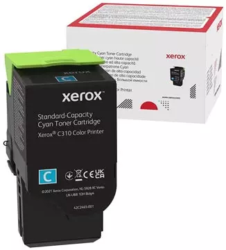 Een Xerox toner C310/C315, 2.000 pagina's, OEM 006R04357, cyaan koop je bij ShopXPress