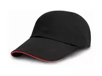 Brushed Cotton Decorator Cap with Sandwich Peak