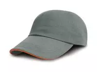 Brushed Cotton Decorator Cap with Sandwich Peak