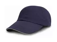 Brushed Cotton Decorator Cap with Sandwich Peak