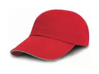 Brushed Cotton Decorator Cap with Sandwich Peak