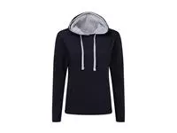 Contrast Hooded Sweatshirt Women