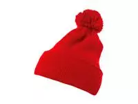 Cuffed Pom Pom Knit Beanie