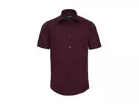 Fitted Short Sleeve Stretch Shirt