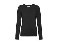 Ladies&#39; Crew Neck Knitted Pullover