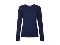 Ladies&#39; Crew Neck Knitted Pullover