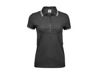 Ladies Luxury Stripe Stretch Polo