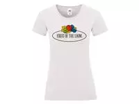 Ladies Vintage T Large Logo Print