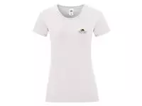 Ladies Vintage T Small Logo Print