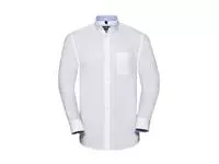 Men&#39;s LS Tailored Washed Oxford Shirt