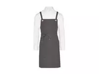 PROVENCE - Crossover Eyelets Bib Apron with Pocket