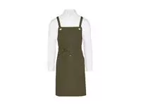 PROVENCE - Crossover Eyelets Bib Apron with Pocket