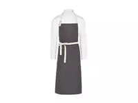 SANTORINI - Contrasted Bib Apron with Pocket