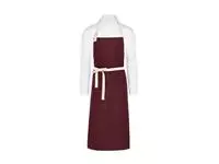 SANTORINI - Contrasted Bib Apron with Pocket