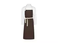 SANTORINI - Contrasted Bib Apron with Pocket