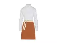 SANTORINI - Contrasted Bistro Apron with Pocket