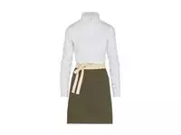 SANTORINI - Contrasted Bistro Apron with Pocket