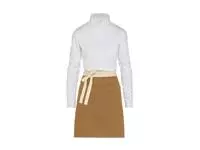 SANTORINI - Contrasted Bistro Apron with Pocket