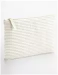 Striped Organic Cotton Accessory Pouch