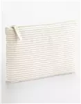 Striped Organic Cotton Accessory Pouch