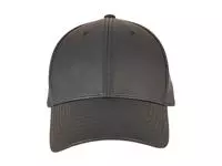 Synthetic Leather Alpha Shape Dad Cap