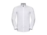 Tailored Contrast Herringbone Shirt LS