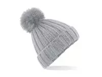 Verbier Fur Pop Pom Chunky Beanie