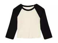 Women&#39;s Micro Rib 3/4 Raglan Baby Tee