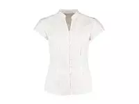 Women&#39;s Tailored Fit Mandarin Collar Blouse SSL