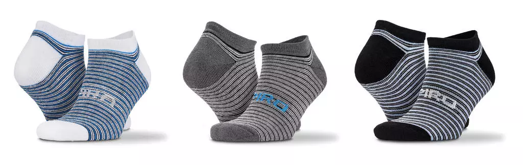 3-Pack Mixed Stripe Sneaker Socks